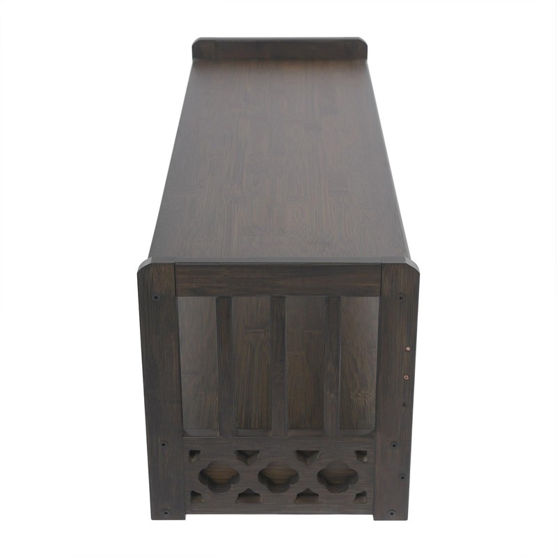 ILWorkTLs Low 3-Tier Meditation Table with Drawer,Bamboo Altar Tables,Puja Desks,Tatami