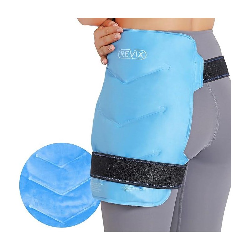REVIX Multipurpose Reusable Hip Ice Pack, Cooling Gel Cold Wrap