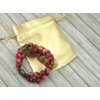 Boho Gipsy multi-strand woman's bracelet in natural white jade tinged