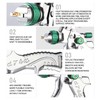 ENDOZER Professional HVLP Spray Gun Set Gravity Feed Air Spray