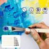 10pcs Nylon Hair Gouache Artist Paint Brush Portable Oil Painting