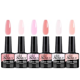 8-in-1 Builder Nail Gel, 6 Colors Pink Builder Gel for Nails, Hard Gel Builder