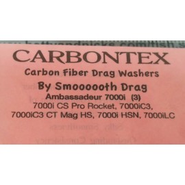 Abu Garcia 1 Set Carbontex Drag Washers Abu Garcia Fits 7000i, 7000 CS Pro Rocket, 7000iC3