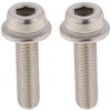KITACO Flanged Cap Bolts (M8×P1.25×30mm) General Purpose, 2-Piece Set, Stainless