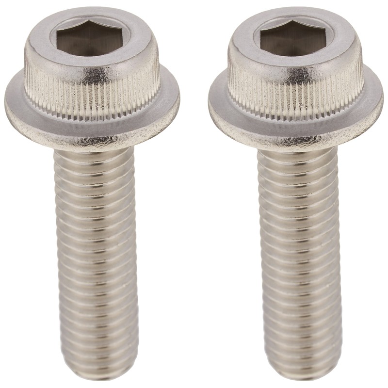 KITACO Flanged Cap Bolts (M8×P1.25×30mm) General Purpose, 2-Piece Set, Stainless