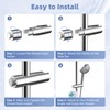 Hibbent Adjustable Shower Head Holder for Slide Bar, Universal 18-25mm