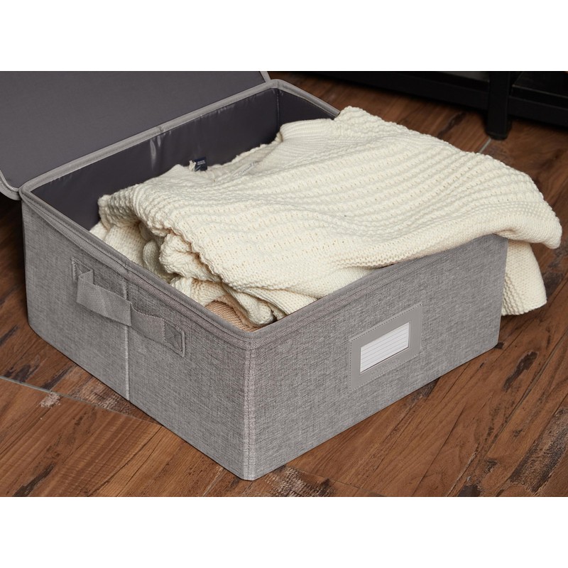 Covermates Keepsakes Zip-Top Storage Box Set, 3 Pack Heavy Duty