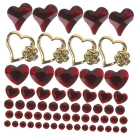 Gatuida 1 Box Nail Charms Heart Shaped Rhinestone Decorations for Elegant Nail Art Small Large Gems for Women DIY Manicures for Special Occasions
