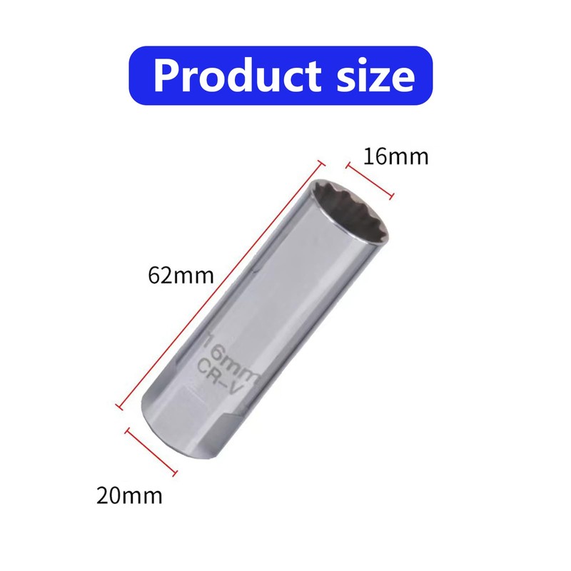 Funnaura 16mm Spark Plug Socket, Spark Plug Removal Tool for