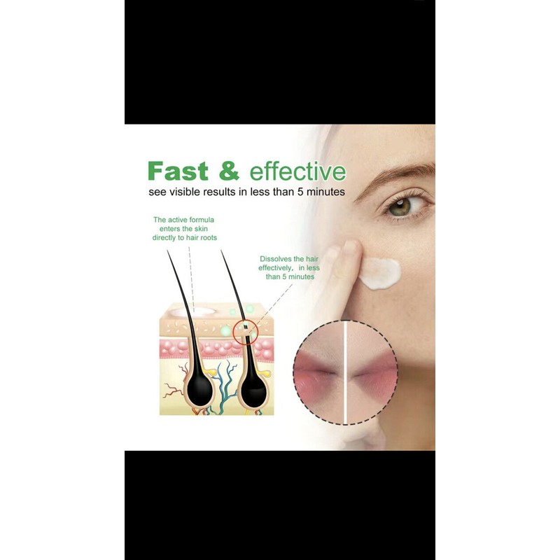 Rozino 3 Facial Hair Removal Aloe Vera Cream 1.75 FL