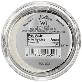 L'Oreal Paris True Match – Base de Maquillaje Compacto, 0.30 onzas, Porcelana