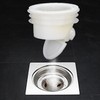 White Odor Proof Shower Floor Drain Drains Stopper One Way