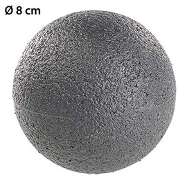 newgen medicals Fascia Ball: Massage Ball and Fascia Trainer for Back etc., Diameter 8 cm, Black (Back Massage Ball)