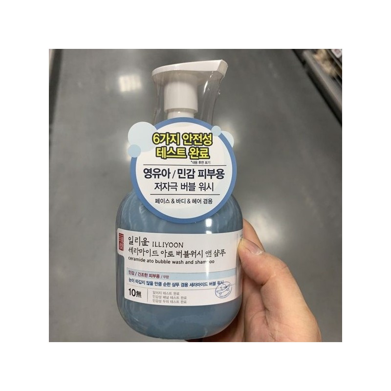 Illyyoon 일리윤 세라마이드 아토 버블워시 앤 샴푸 400ml 1개