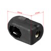 Sourcing Map M6 Internal Screw Fit Black PA66 A5 Gas