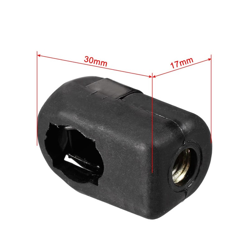 Sourcing Map M6 Internal Screw Fit Black PA66 A5 Gas