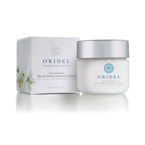 Oridel® Chamomile Paraben Free Microdermabrasion Cream (Facial Skin Care Scrub with Vitamins & Fruit Enzymes)