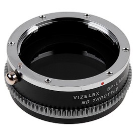 Vizelex ND Throttle Lens Adapter - Compatible with [REDACTED] EOS (EF/EF-S) D/SLR Lens to Select L-Mount Alliance Mirrorless Cameras with Built-in Variable ND Filter (2 to 8 Stops)