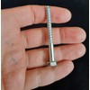 M6 Coach Screws Hex Head Width 10mm Half Thread Zinc