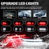 Dynamic White & Red LED Side Marker Lights for Ford