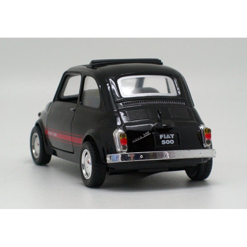 Kinsmart 1/24 FIAT Fiat 500 Pull Back Car (Black)