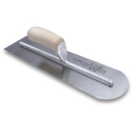 MARSHALLTOWN Rounded Front Finishing Trowel, 16 x 4 Inch Steel Blade, Made in the USA, MXS66RE