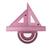 Accod Aluminum Alloy Ruler Set: Stainless Steel Scale Ruler, Math