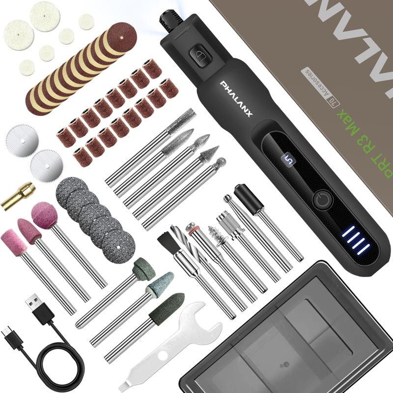 3.7V Cordless Rotary Tool Kit LED Ring Work Light, 2.0Ah