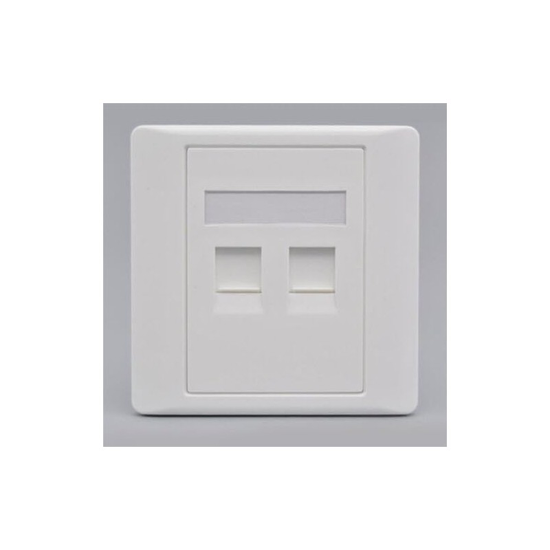 Female To Female CAT6 Gigabit Dual-Pass Network Wall Plug RJ45