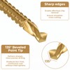 Titanium Drill Bit Set, 6 Pcs 3-8mm Titanium Coated HSS