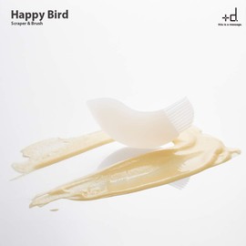 H concept Kitchen Tool Black +d Happy Bird Scraper & Brush DA-1280-BK