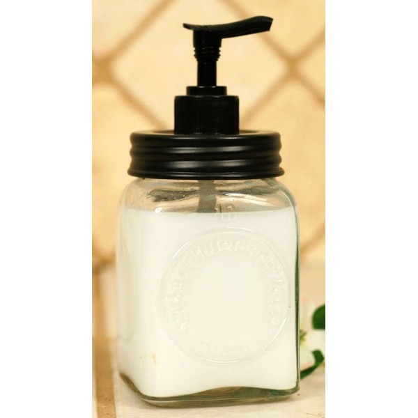 Colonial Tin Works Mini Dazey Butter Churn Jar Soap Dispenser (1)