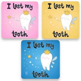 I Lost a Tooth Stickers for Kids School - 120 Tooth Fairy Stickers for Kids, Dental Stickers, Classroom Must Haves