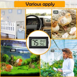 BSRESIN 2PCS Reptile Thermometer Hygrometer for