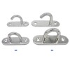 NOVSINO Stainless Steel Ceiling Hooks Wall Hooks, M8 Screw Mount