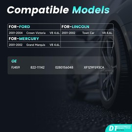 Dreamtimes Fuel Injectors fits for/Ford Crown Victoria 2001-2004 V8 4.6L, for/Lincoln Town Car 2001-2002 V8 4.6L, for/Mercury Grand Marquis 2001-2002 V8 4.6L Auto OE Replacement # 0280156048