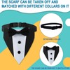 Dog Tuxedo,Formal Wedding Dog Bandana Adjustable Collar with Bowtie,Detachable Bow