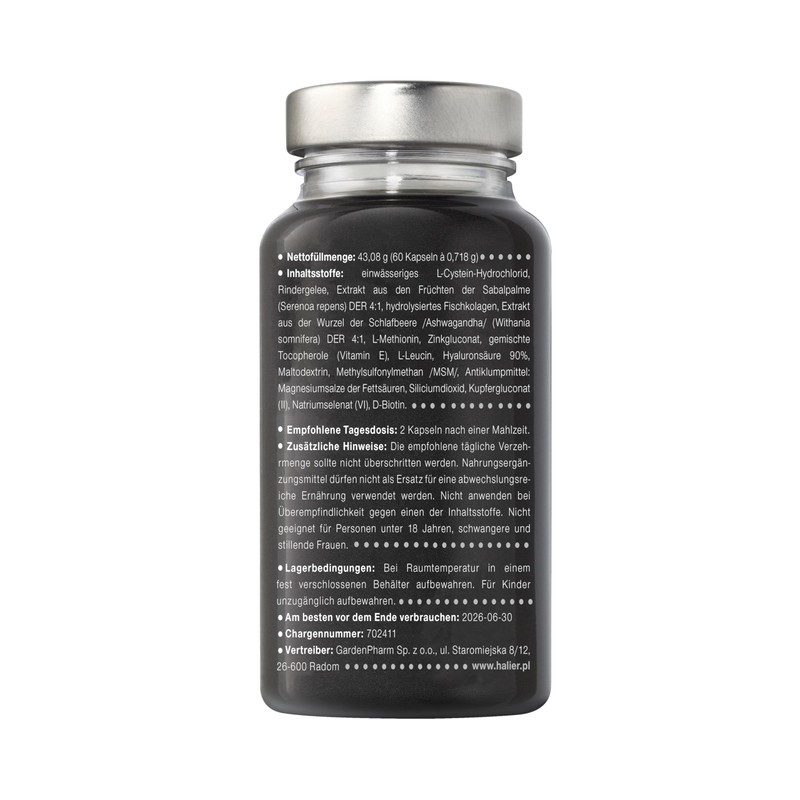 Halier Hairvity is a comprehensive product with Collagen + Amino-Complex