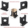 Wpbhk 8 Pcs Wood Fence Pergola Post Base Brackets kit