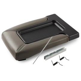 G-PLUS Center Console Lid Repair Kit Arm Rest Latch Compatible for 99-07 GMC Sierra Yukon Chevy Silverado Suburban Tahoe Part Light Gray 19127364 19127365 19127366