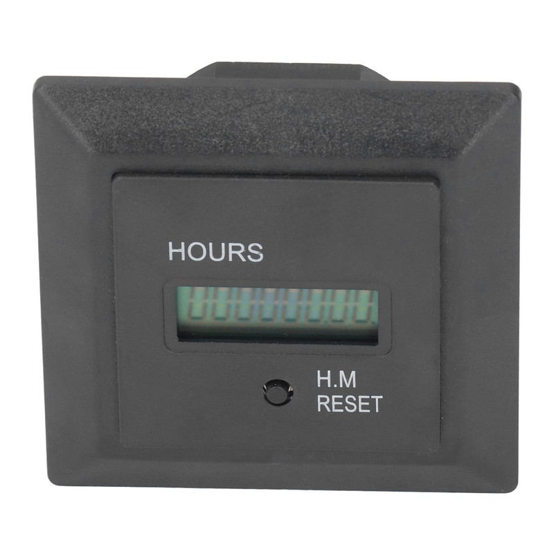 Hour Meter Digital Display Timer Hourmeter Gauge 0‑999999H 59M for
