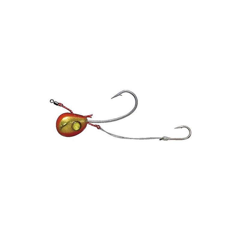 JACKALL BINBINTENYA Tai Dream No. 15 Large Needle Shrimp Orange/Gold