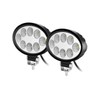 WELLIT 2 x 24 W Oval LED Work Light Headlight