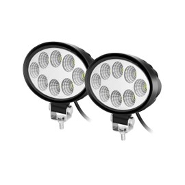 WELLIT 2 x 24 W Oval LED Work Light Headlight 12 V 24 V Offroad Work Lamp LED Work Light IP68 Tractor Car SUV Moto