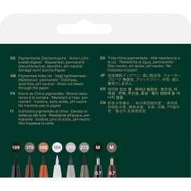 Faber-Castell PITT Artist Pen Brush India Ink Pen - wallet of 8 - Classic, Multi, 167172