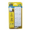 HPM General Purpose 4 Outlet Switched Powerboard, White