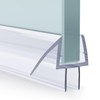 AmazerBath 3 PCS Shower Door Bottom Seal for 1/2 Inch