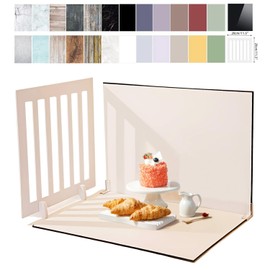 WEIZGO 14Pcs 24Patterns Photo Backdrop Board, Small Product Photography Table Top Shooting with Light and Shadow/Acrylic Reflective Display Boards for Food Makeup Jewelry(16.5x11.5in)