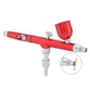 Dual Action Gravity Feed Airbrush Gun 0.3mm Spray Art Paint