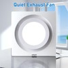 yanliangvich Bathroom Exhaust Fan with Light, 8 Inch Bathroom Ventilation